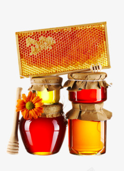高清瓶中的蜂蜜玻璃瓶中的蜂蜜高清图片