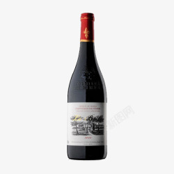 AOC法国博斯克干红葡萄酒高清图片