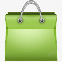 绿色手提袋购物袋素材