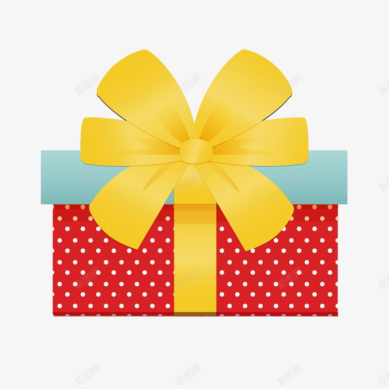 红黄色的礼品盒png免抠素材_新图网 https://ixintu.com 点状 白色 礼品盒 红色 红色礼品盒 黄色