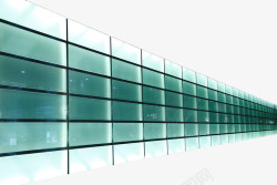 蓝色透明玻璃墙素材