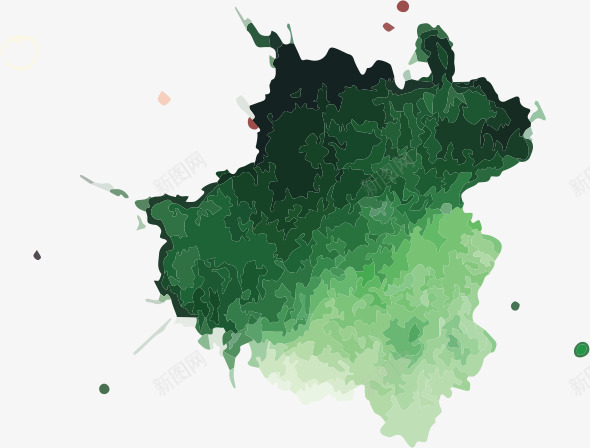 绿色墨迹矢量图ai免抠素材_新图网 https://ixintu.com AI 卡通 可爱 墨滴 墨点 墨迹 手绘 晕染 水彩 潮流 绿色 矢量图