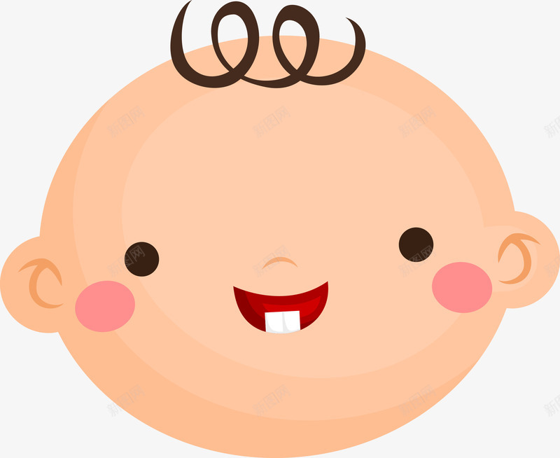笑出牙齿的宝宝png免抠素材_新图网 https://ixintu.com 卡通 卡通婴儿 可爱 可爱的卡通婴儿矢量 大笑 婴儿 婴儿笑 婴幼儿 孩子 宝宝 宝贝 微笑