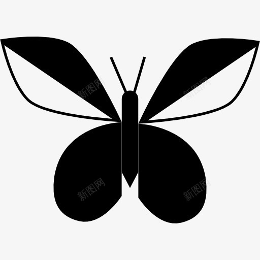 蝴蝶的翅膀像叶子图标png_新图网 https://ixintu.com 动物 形状 昆虫 树叶 自然 蝴蝶 设计相似