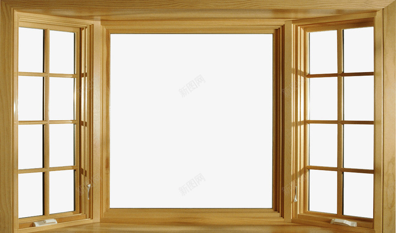 木窗户png免抠素材_新图网 https://ixintu.com 卡通 玻璃 窗 窗户 落地窗