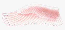 粉色的翅膀素材