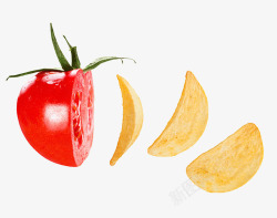 辛香番茄味蕃茄味薯片高清图片