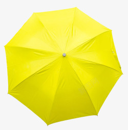 黄色折叠出门遮阳伞实物素材