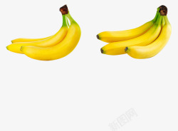 新鲜的香蕉实物素材