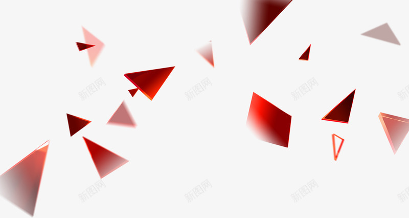 红色三角形飞溅漂浮png免抠素材_新图网 https://ixintu.com 三角形 免抠PNG 漂浮素材 红色 飞溅