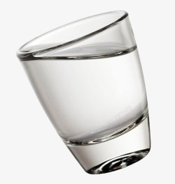 直身玻璃水杯玻璃水杯白开水高清图片