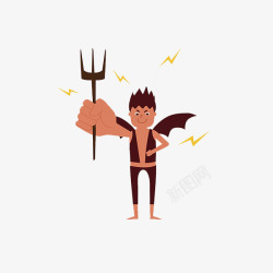 恶魔的武器带翅膀的小恶魔高清图片
