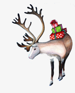 圣诞麋鹿装饰素材