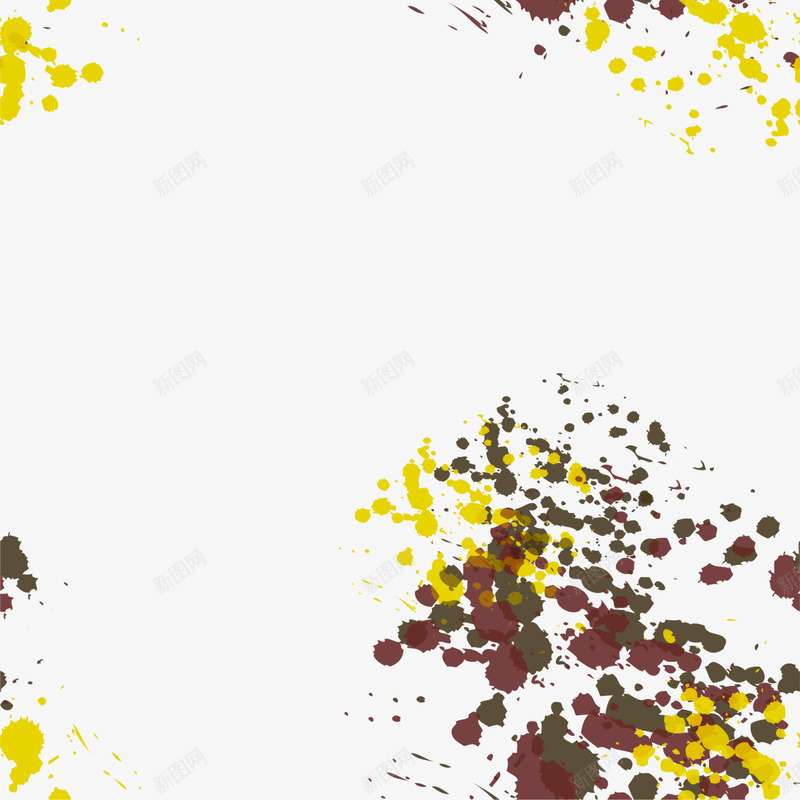 黄色斑斓涂料png免抠素材_新图网 https://ixintu.com 斑斓水彩 清新涂料 边框纹理 颜料 飞溅颜料 黄色涂料