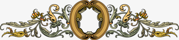 金色分割线png免抠素材_新图网 https://ixintu.com 分割线 翅膀 花 金色