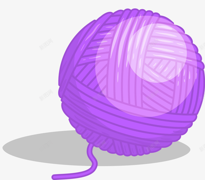 紫色立体风格圆球毛线球png免抠素材_新图网 https://ixintu.com 卡通毛线球 卡通风格 圆球 毛线 立体风格 紫色 紫色毛线球