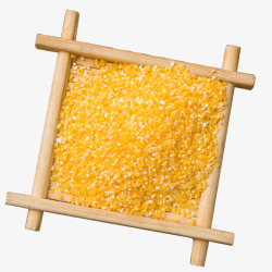 农产品玉米实物新鲜黄色玉米碴高清图片