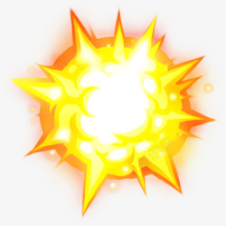 手绘红色爆炸太阳图案素材