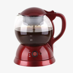插电玻璃壶煮茶器玻璃电茶壶煮黑茶蒸汽壶高清图片