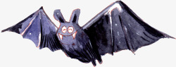 手绘小动物蝙蝠素材