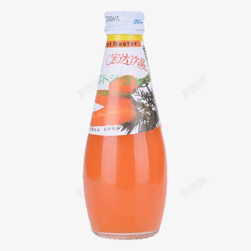 一瓶萝卜汁饮料png免抠素材_新图网 https://ixintu.com 塑料瓶 果汁 维生素 萝卜汁 超市购物 饮品 饮料
