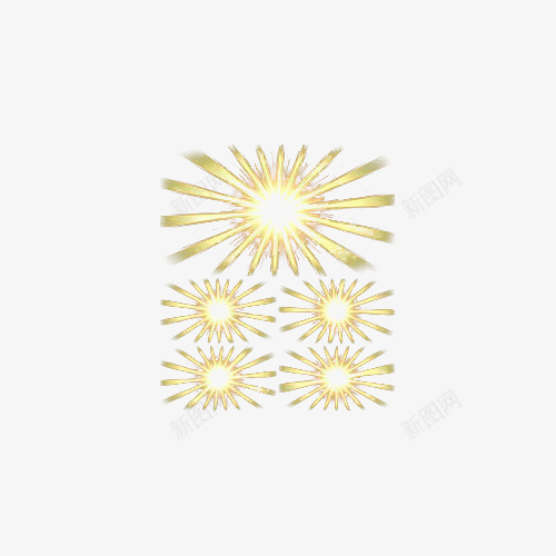 金色太阳光线png免抠素材_新图网 https://ixintu.com 创意设计 效果元素 金色线条 阳光