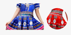 瑶族舞蹈少数民族瑶族衣服舞蹈服装高清图片