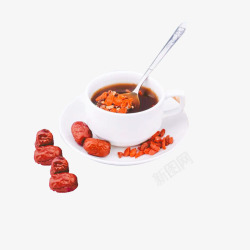 红枣枸杞姜母茶素材