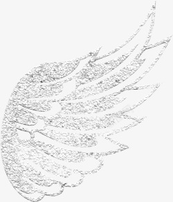 白色翅膀底纹装饰素材