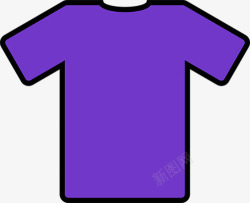 浅紫色t恤浅紫色纯色短袖高清图片