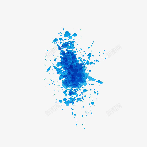 蓝色喷墨颜料图案png免抠素材_新图网 https://ixintu.com 喷墨图案 墨迹素材 底纹 群青 蓝色 颜料水滴