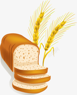 面包片美食小麦面包片高清图片