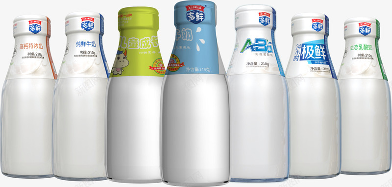 瓶装牛奶png免抠素材_新图网 https://ixintu.com 玻璃瓶 白色 纯牛奶 透明 饮品