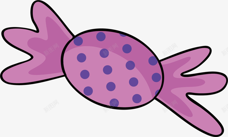 水彩紫色糖果png免抠素材_新图网 https://ixintu.com 创意 卡通 可口 手绘 水彩 糖果 设计