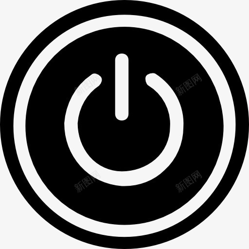 电源按钮图标png_新图网 https://ixintu.com 关闭 多媒体选项 循环 按钮 接口 电工电气 能量