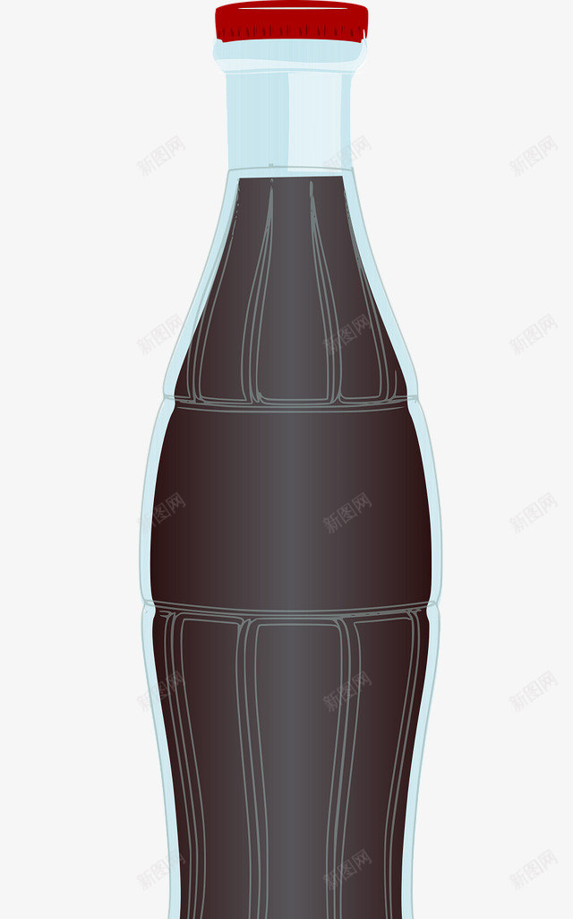 玻璃汽水瓶png免抠素材_新图网 https://ixintu.com 汽水 玻璃 瓶子 瓶盖