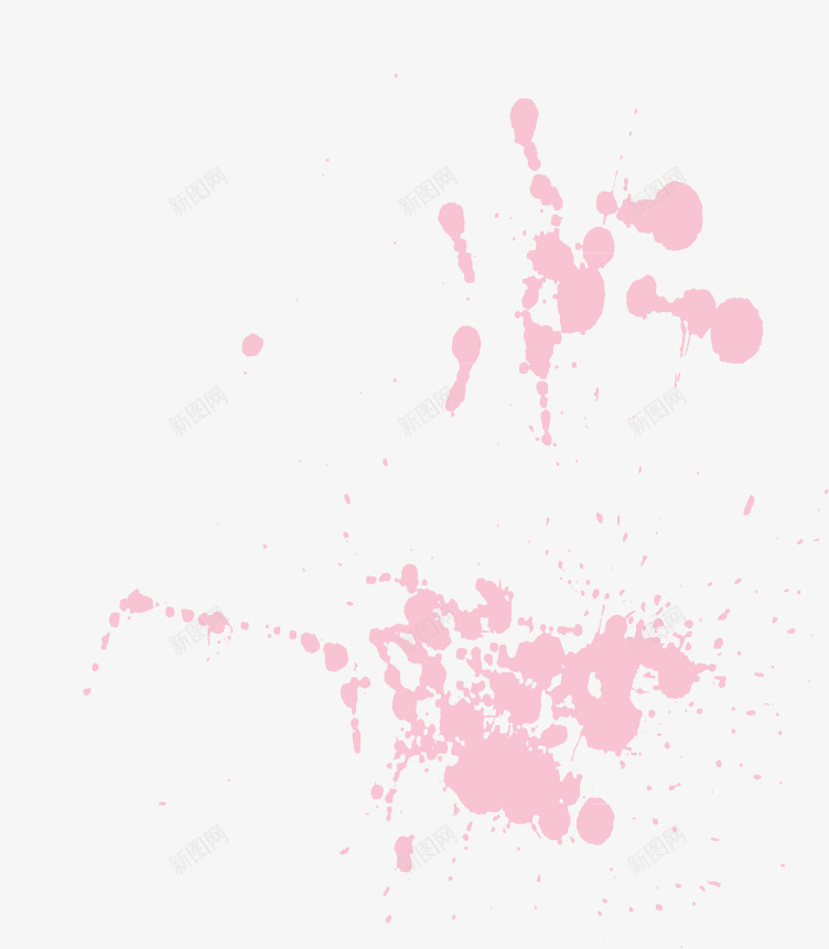 彩色泼墨矢量图eps免抠素材_新图网 https://ixintu.com 墨迹 彩墨 泼墨 粉色墨迹 矢量图