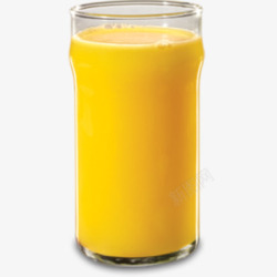 玻璃杯的橙汁素材