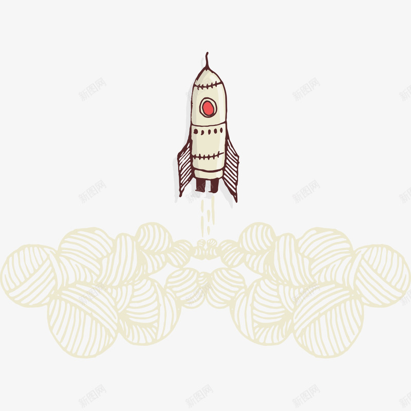 手绘圆球火箭图像png免抠素材_新图网 https://ixintu.com 图像 圆球 手绘 手绘圆球火箭图像 火箭
