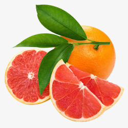 红瓤新鲜橙子素材