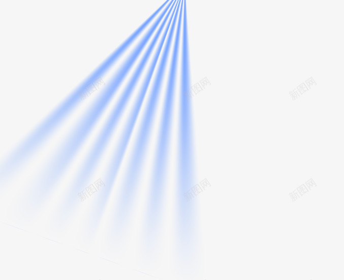 蓝色光线png免抠素材_新图网 https://ixintu.com 光线 图案设计 放射线 蓝色光线