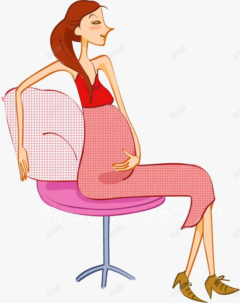 坐着的孕妇png免抠素材_新图网 https://ixintu.com 孕妇 孕妈咪 宝宝 怀孕 椅子 母婴