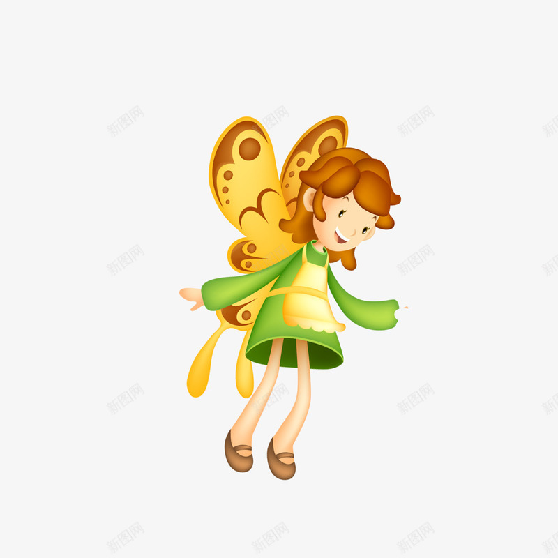 可爱小女孩天使png免抠素材_新图网 https://ixintu.com 可爱 可爱小女孩 女孩 挥着翅膀的女孩 翅膀