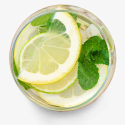 柠檬玻璃杯素材