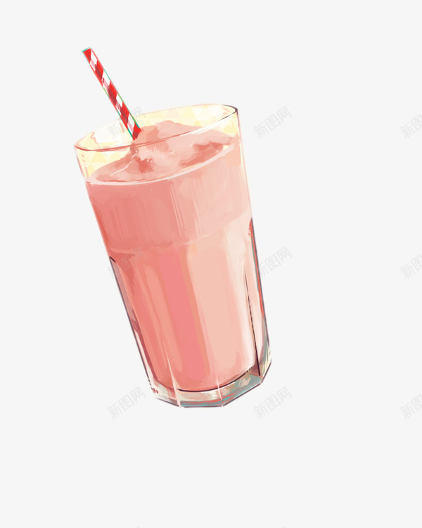 玻璃杯内的粉色奶昔png免抠素材_新图网 https://ixintu.com 冷饮 奶昔 玻璃杯 美味 食物