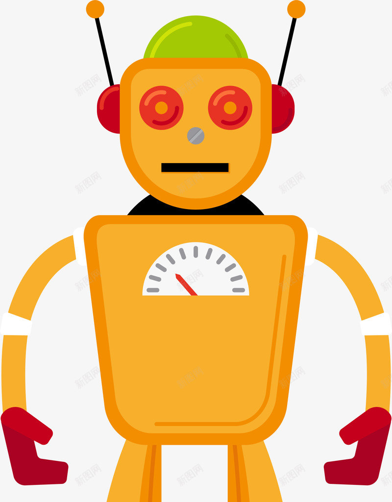 黄色超载机器人png免抠素材_新图网 https://ixintu.com 智能科技 未来科技 机械 玩具机器人 超载机械人 黄色机器人