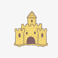 沙雕的城堡卡通沙雕的城堡矢量图高清图片