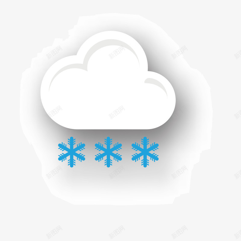 下雪标志矢量图ai免抠素材_新图网 https://ixintu.com 下雪 天气预报 标志 矢量图