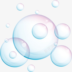 肥皂泡泡沫矢量图高清图片