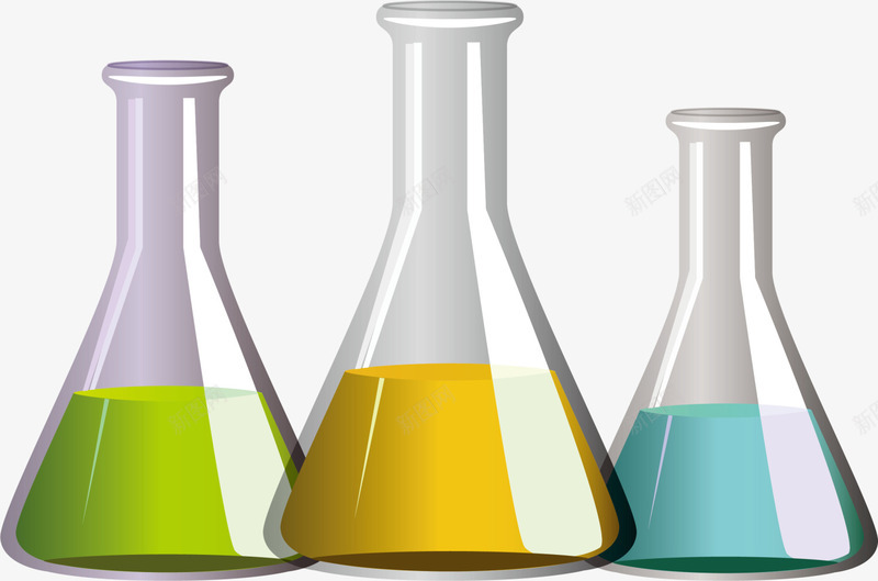 彩色实验室玻璃杯png免抠素材_新图网 https://ixintu.com 化学 实验室 彩色玻璃杯 杯子 科学 装饰图案 试验品